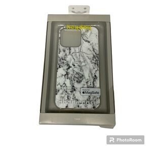 Heyday Black White Marble Bumper‎ Phone Case iPhone 13 Pro with MagSafe NIB